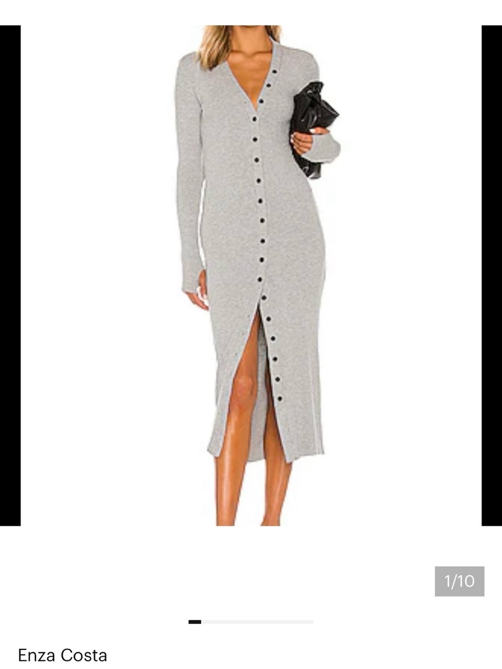 Enza Costa | Gray sweater dress